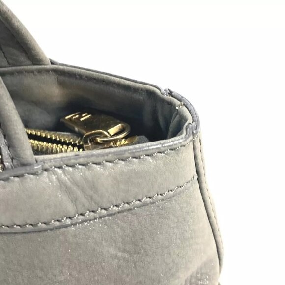 FENDI Bag Shoulder Bag Tote Bag Logo FF Chain Shoulder Bag Leather gray - Picture 5 of 16